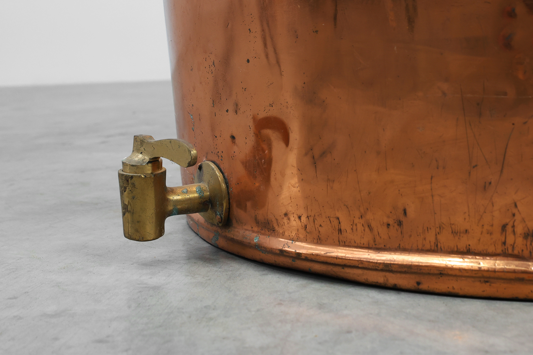 Large Copper Brew Kettle or chimney pot, France ca. 1820thumbnail